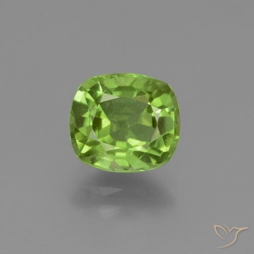 2.29ct 자연스러운 미디엄 그린 감람석, 방석, VS