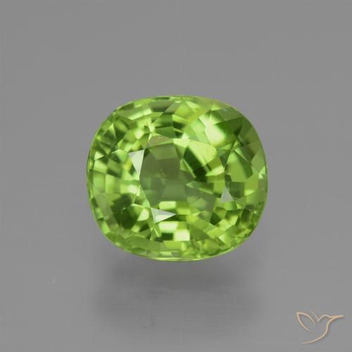 2.28ct 자연스러운 미디엄 그린 감람석, 타원형, VS