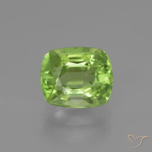 2.29ct 자연스러운 미디엄 그린 감람석, 방석, VS