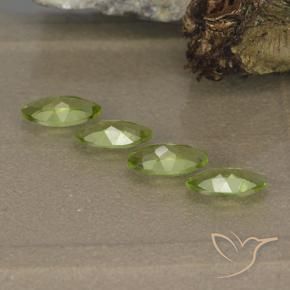 1.55캐럿 천연 라이트 라이블리 그린 감람석 보석, 보석, VVS-VS