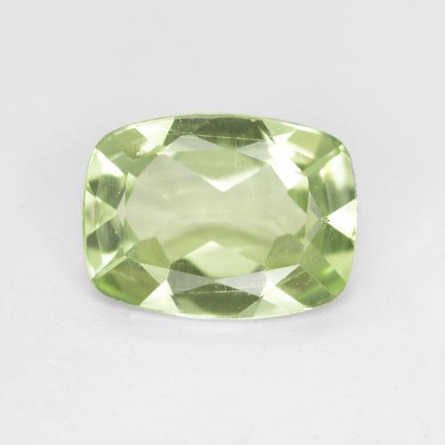 1.04캐럿 천연 라임 그린 페리도트, 쿠션 컷, 8×6 mm, VS