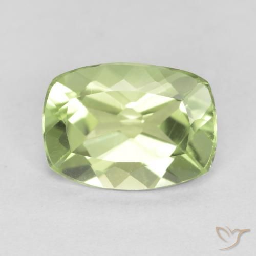 1.21ct 자연스러운 라이트 라이블리 그린 감람석, 방석, VVS-VS