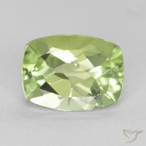 1.41ct 자연스러운 라이트 라이블리 그린 감람석, 방석, VS