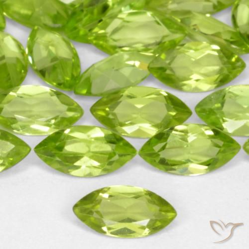 0.26ct 자연스러운 활기찬 녹색 감람석, 보석, VS