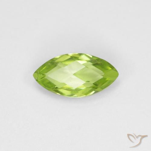 0.63ct 자연스러운 밝은 녹색 감람석, 보석, VS