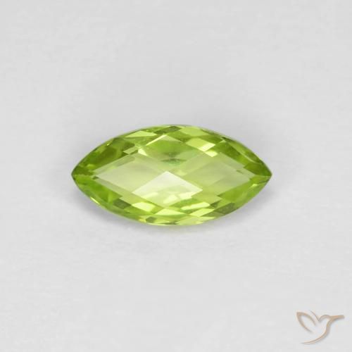 0.66ct 자연스러운 밝은 녹색 감람석, 보석, VVS-VS