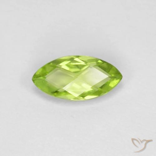 0.66ct 자연스러운 미디엄 그린 감람석, 보석, VVS-VS