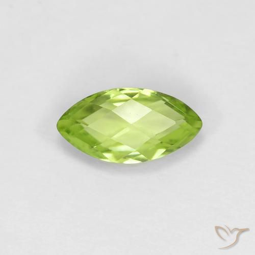 0.62ct 자연스러운 라이트 라이블리 그린 감람석, 보석, VS