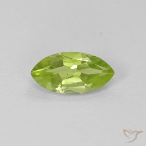 0.68ct 자연스러운 미디엄 그린 감람석, 보석, VS