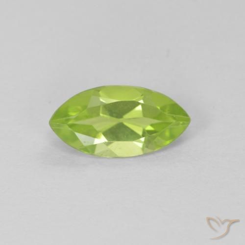 0.68ct 자연스러운 미디엄 그린 감람석, 보석, VS