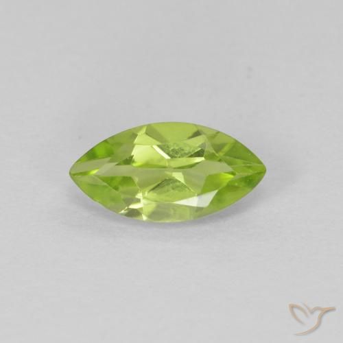 0.66ct 자연스러운 활기찬 녹색 감람석, 보석, VS