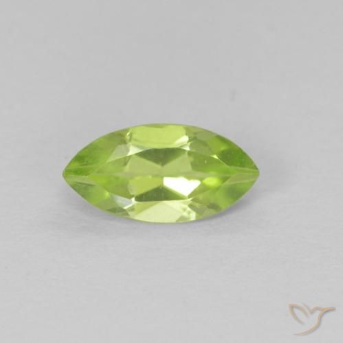 0.62ct 자연스러운 미디엄 그린 감람석, 보석, VS