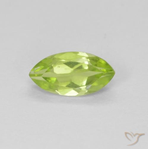 0.65ct 자연스러운 황록색 감람석, 보석, VS