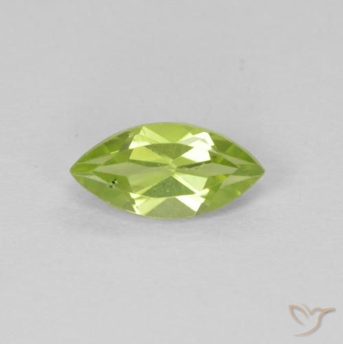 0.65ct 자연스러운 황록색 감람석, 보석, VS