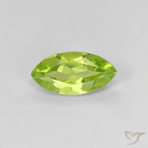 0.67ct 자연스러운 미디엄 그린 감람석, 보석, VVS-VS
