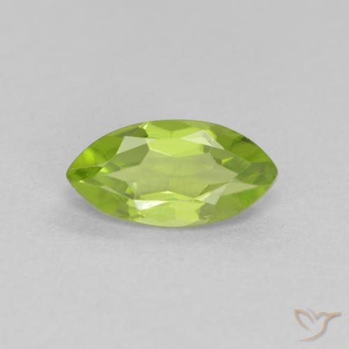 0.68ct 자연스러운 미디엄 그린 감람석, 보석, VVS-VS