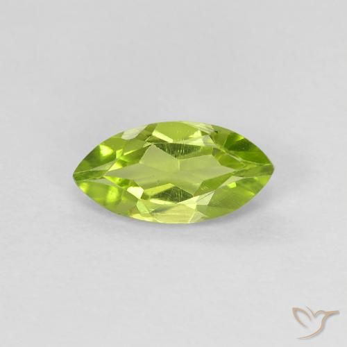 0.62ct 자연스러운 황록색 감람석, 보석, VVS-VS