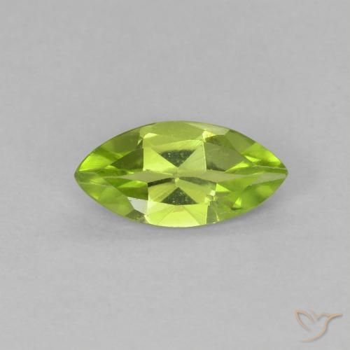 0.58ct 자연스러운 황록색 감람석, 보석, VVS-VS