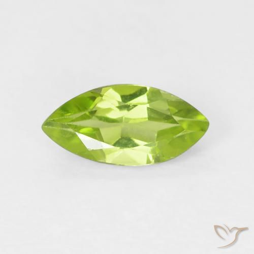 0.60ct 자연스러운 미디엄 그린 감람석, 보석, VS