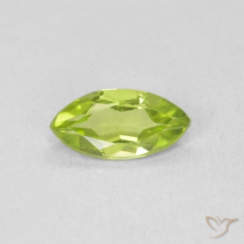 0.56ct 자연스러운 밝은 녹색 감람석, 보석, VS