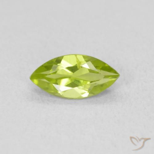 0.65ct 자연스러운 황록색 감람석, 보석, VS