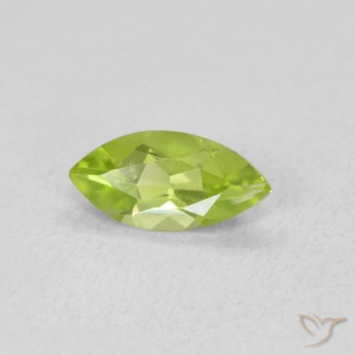 0.58ct 자연스러운 활기찬 황록색 감람석, 보석, VS
