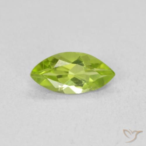 0.60ct 자연스러운 미디엄 그린 감람석, 보석, VS