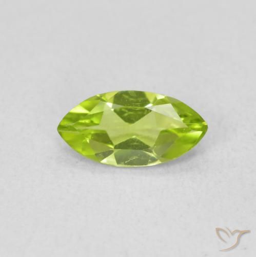 0.54ct 자연스러운 활기찬 황록색 감람석, 보석, VS