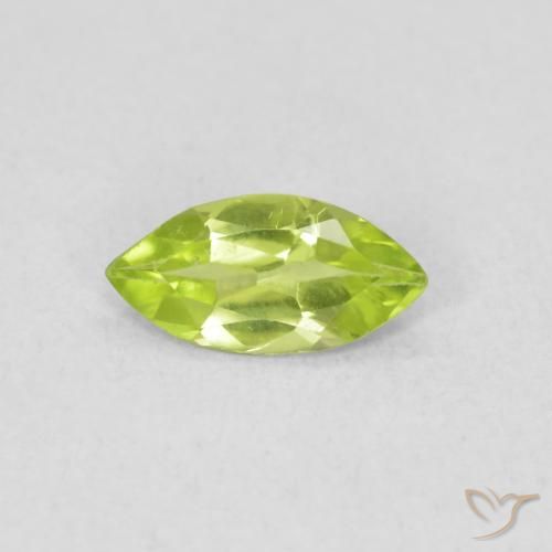 0.47ct 자연스러운 미디엄 그린 감람석, 보석, VS