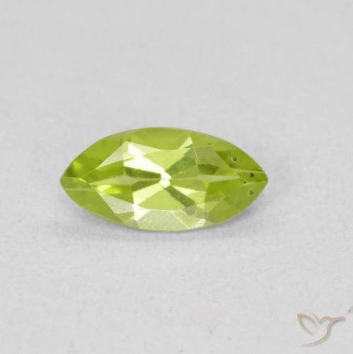 0.55ct 자연스러운 밝은 녹색 감람석, 보석, VS