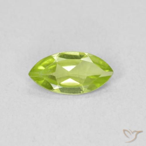 0.54ct 자연스러운 밝은 녹색 감람석, 보석, VS