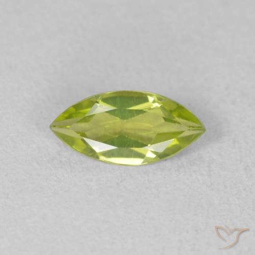 0.50ct 자연스러운 밝은 녹색 감람석, 보석, VVS-VS