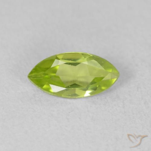0.58ct 자연스러운 밝은 녹색 감람석, 보석, VVS-VS