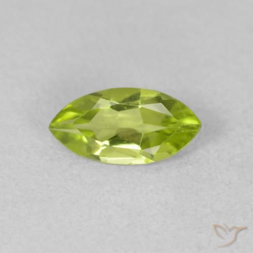 0.52ct 자연스러운 밝은 녹색 감람석, 보석, VVS-VS