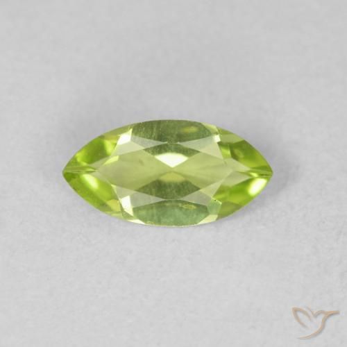 0.54ct 자연스러운 라이트 라이블리 그린 감람석, 보석, VVS-VS