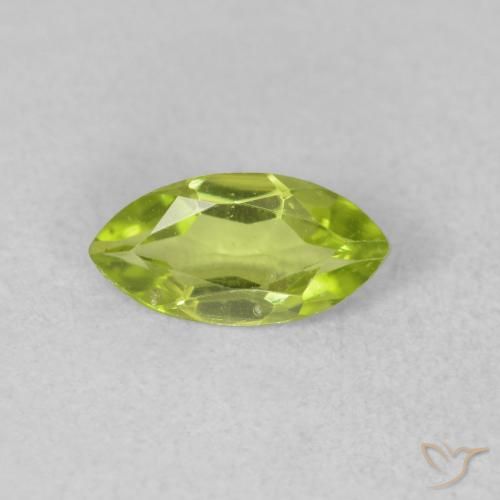 0.56ct 자연스러운 밝은 녹색 감람석, 보석, VVS-VS