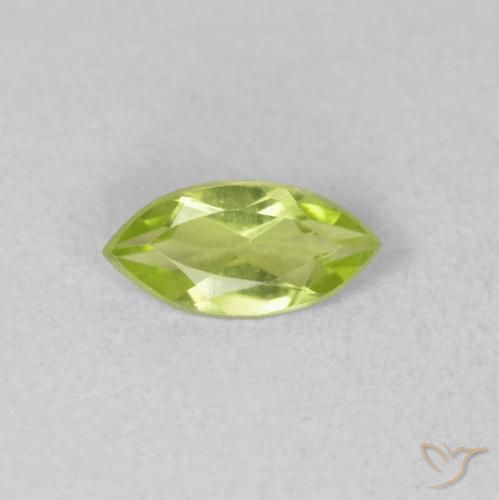 0.45ct 자연스러운 밝은 녹색 감람석, 보석, VVS-VS