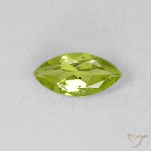 0.63ct 자연스러운 밝은 녹색 감람석, 보석, VS