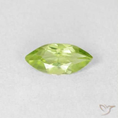0.40ct 자연스러운 라이트 라이블리 그린 감람석, 보석, VS