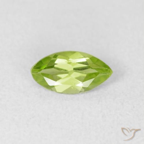 0.64ct 자연스러운 라이트 라이블리 그린 감람석, 보석, VS