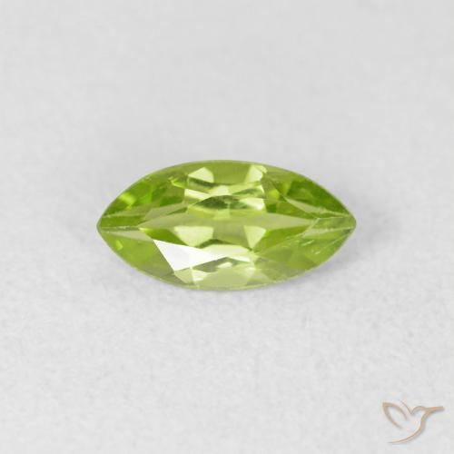 0.65ct 자연스러운 라이트 라이블리 그린 감람석, 보석, VS