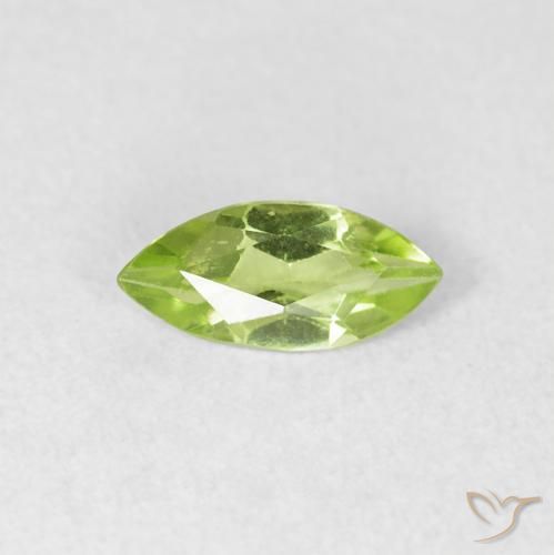 0.49ct 자연스러운 라이트 라이블리 그린 감람석, 보석, VS