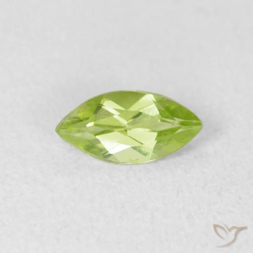 0.57ct 자연스러운 연한 초록색 감람석, 보석, VS