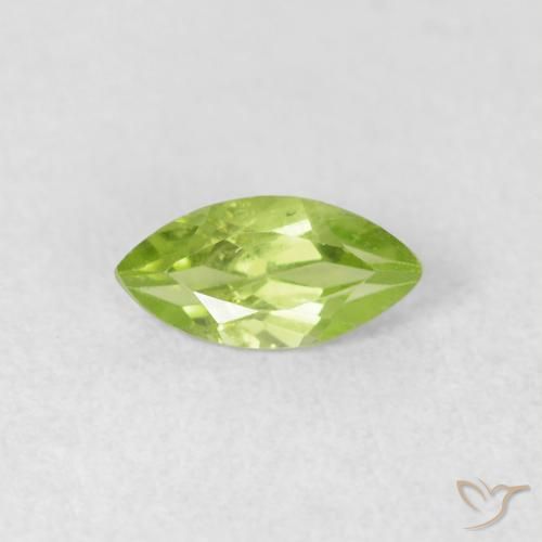 0.51ct 자연스러운 밝은 녹색 감람석, 보석, VS