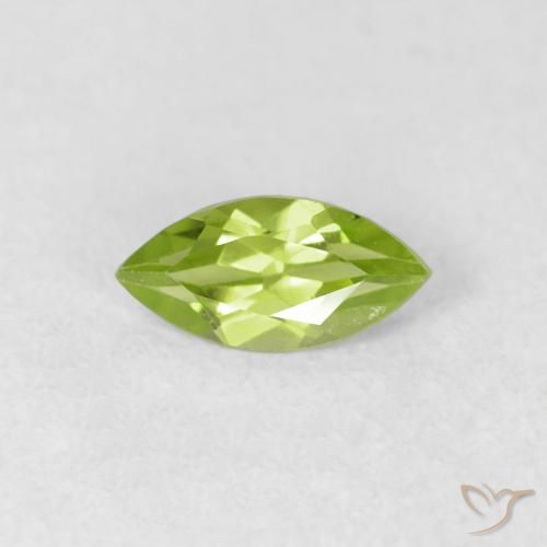 0.65ct 자연스러운 밝은 녹색 감람석, 보석, VS