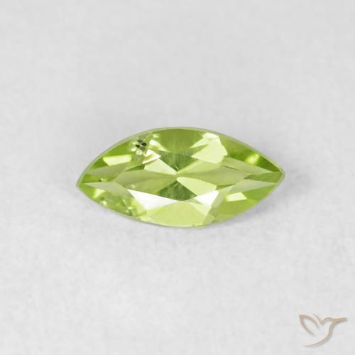 0.54ct 자연스러운 밝은 녹색 감람석, 보석, VS