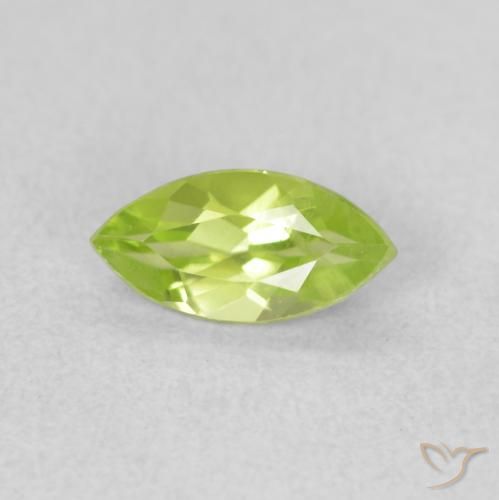 0.62ct 자연스러운 미디엄 그린 감람석, 보석, VS