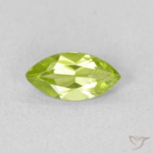 0.58ct 자연스러운 황록색 감람석, 보석, VS