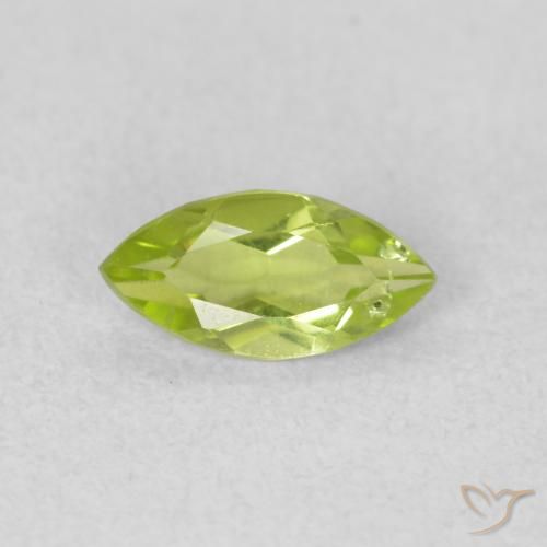 0.55ct 자연스러운 미디엄 그린 감람석, 보석, VS