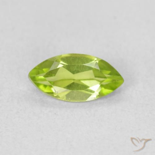 0.64ct 자연스러운 밝은 녹색 감람석, 보석, VS